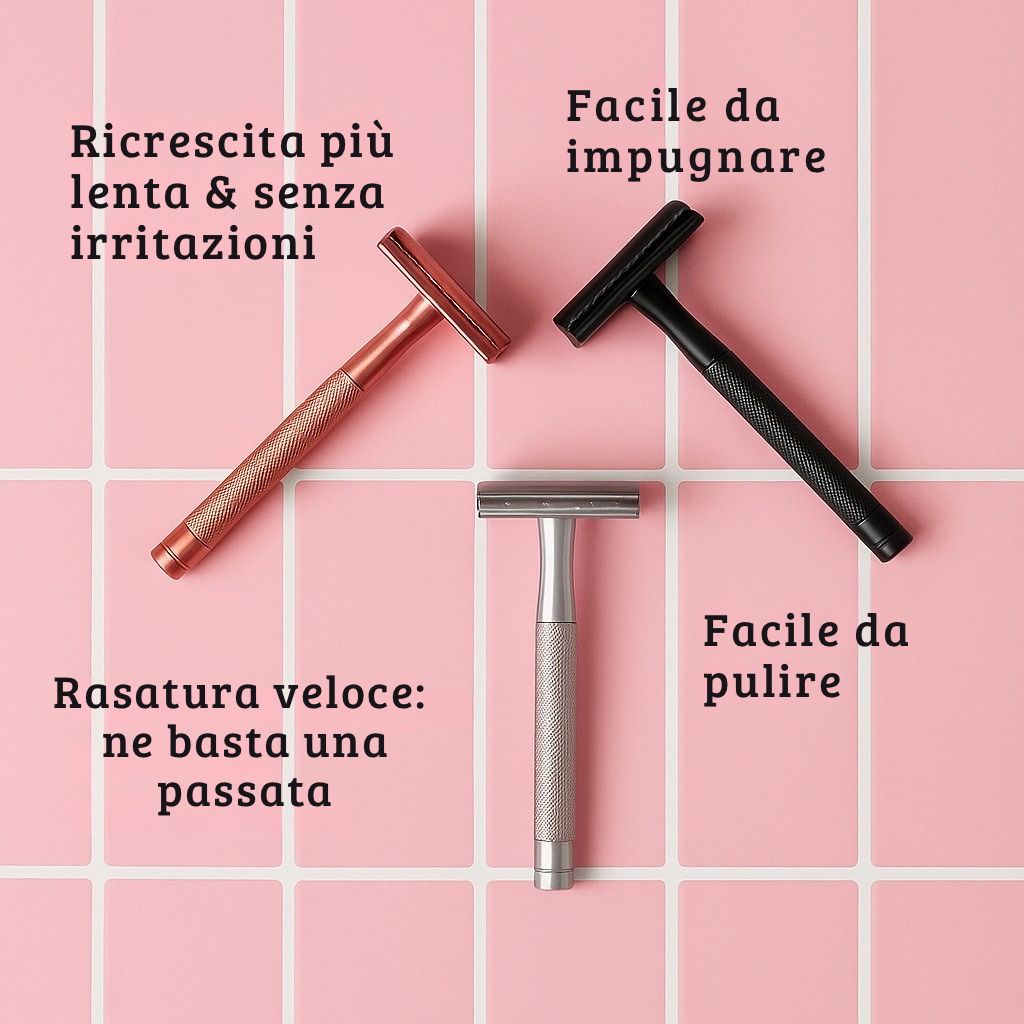 Rasoio di sicurezza riutilizzabile - Beauvy