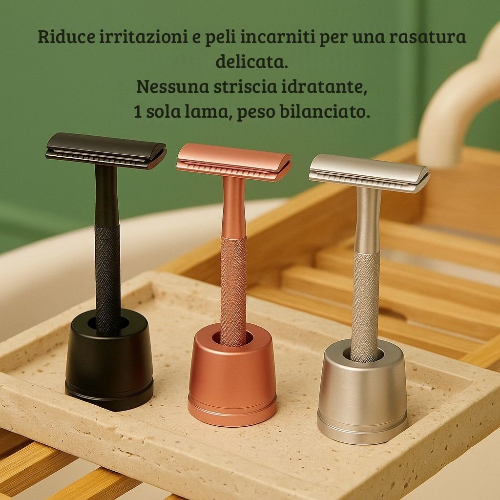Rasoio di sicurezza riutilizzabile - Beauvy